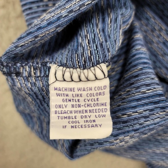 Alan Flusser Shirt Mens XL Blue Short Sleeve Casual Classic Preppy Polo - Picture 7 of 11